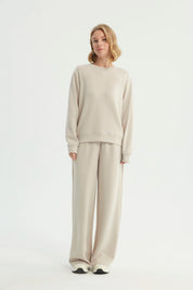 Polerón Mujer Clásico Beige