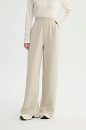 Pantalón Buzo Mujer Loose Beige