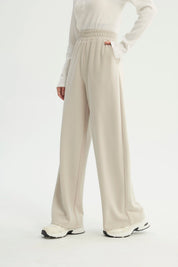 Pantalón Buzo Mujer Loose Beige