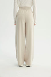 Pantalón Buzo Mujer Loose Beige