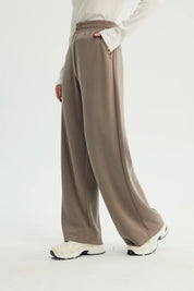 Pantalón Buzo Mujer Loose Beige