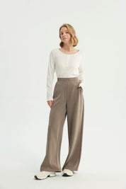 Pantalón Buzo Mujer Loose Chocolate