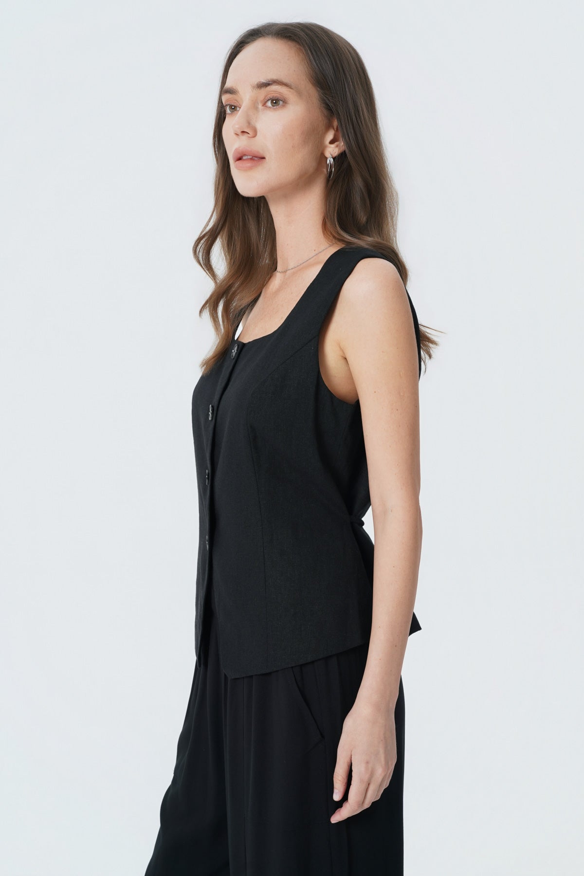 Blazer Regular Mujer Negro
