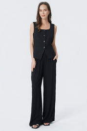 Blazer Regular Mujer Negro