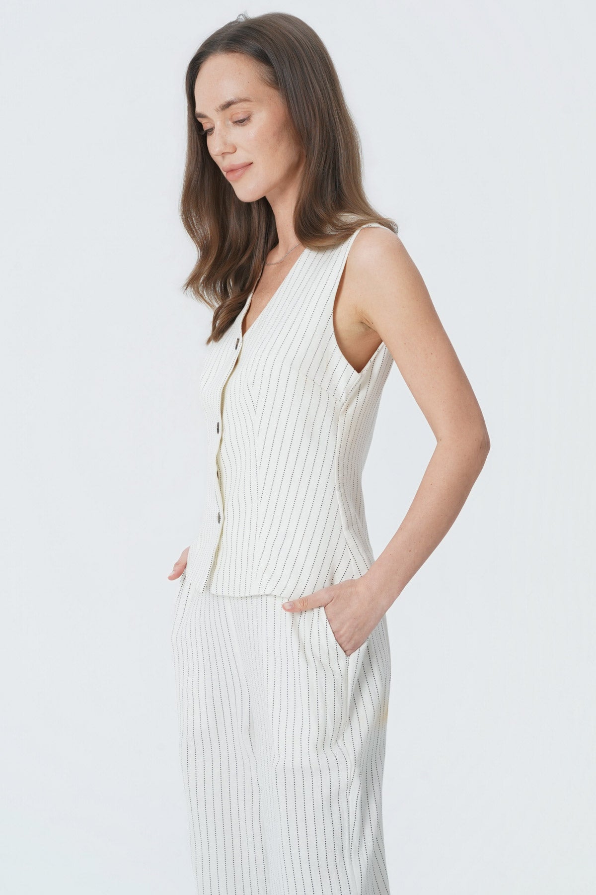 Blazer Regular Mujer Blanco