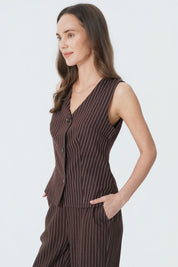 Blazer Regular Mujer Café