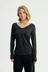 Polera Mujer Ajustado Negro