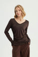 Polera Mujer Ajustado Chocolate