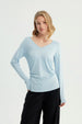 Polera Mujer Ajustado Celeste