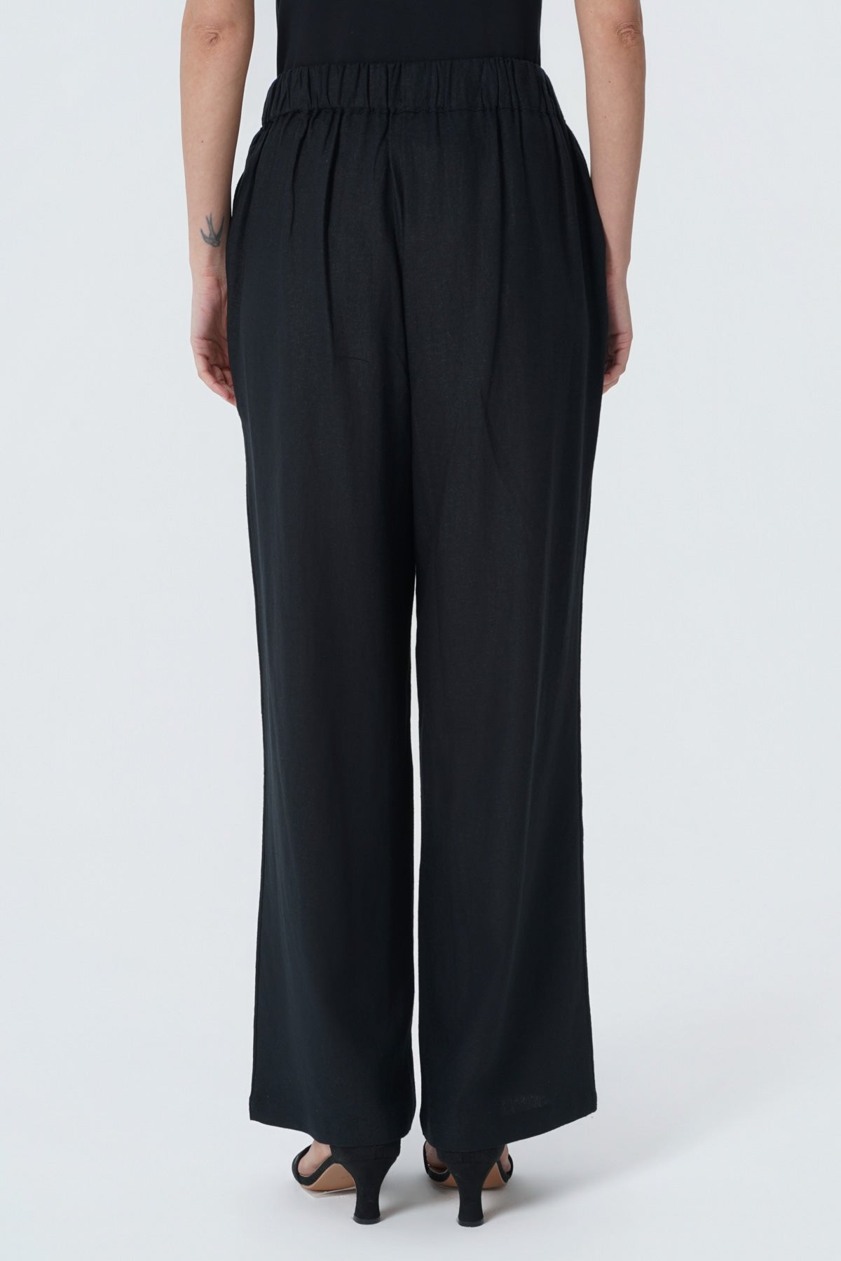 Pantalón Calce Recto Mujer Negro