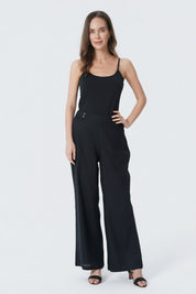 Pantalón Calce Recto Mujer Negro