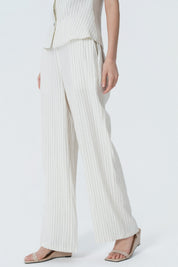 Pantalón Calce Recto Mujer Blanco
