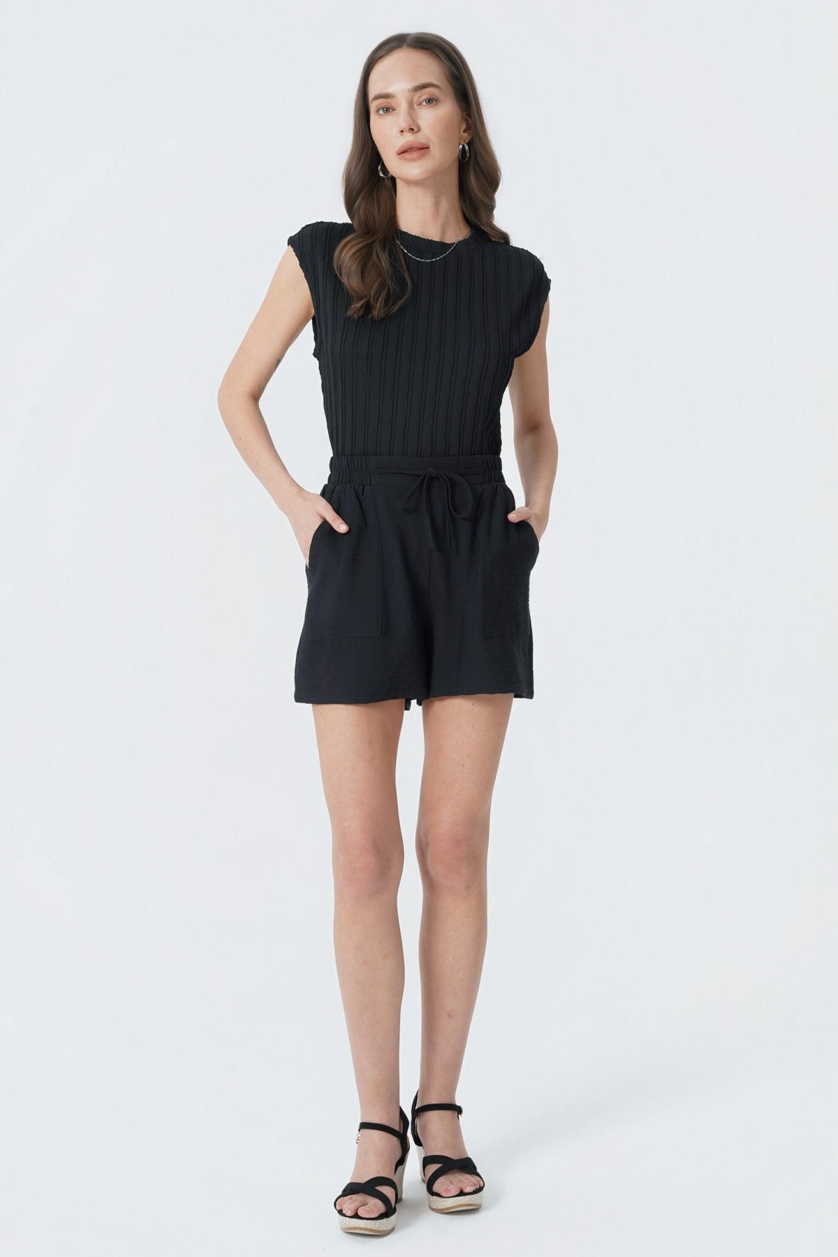Short Casual Mujer Negro