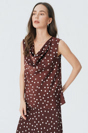 Blusa Regular Mujer Café
