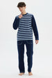 Pijama Hombre Pijama Polera Y Pantalón Azul