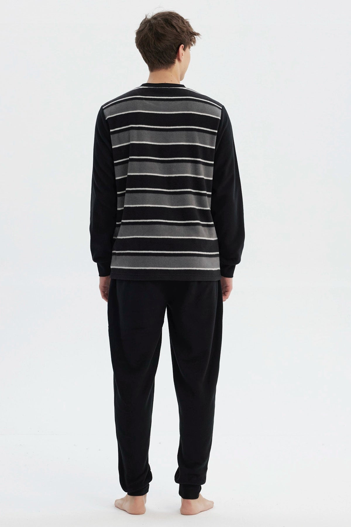 Pijama Hombre Pijama Polera Y Pantalón Negro