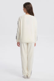 Pijama Niña Polera Y Pantalón Beige
