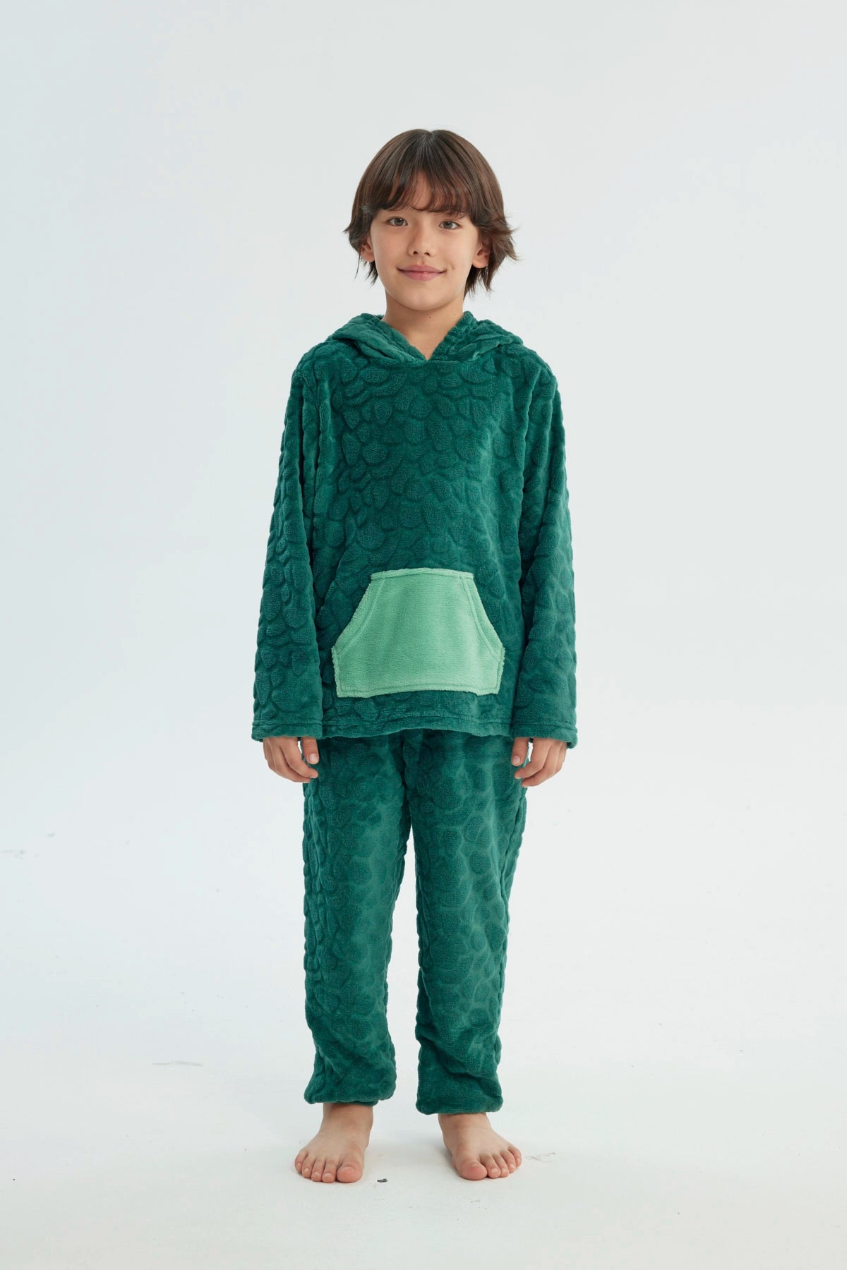 Pijama Niño Polera Y Pantalón Verde