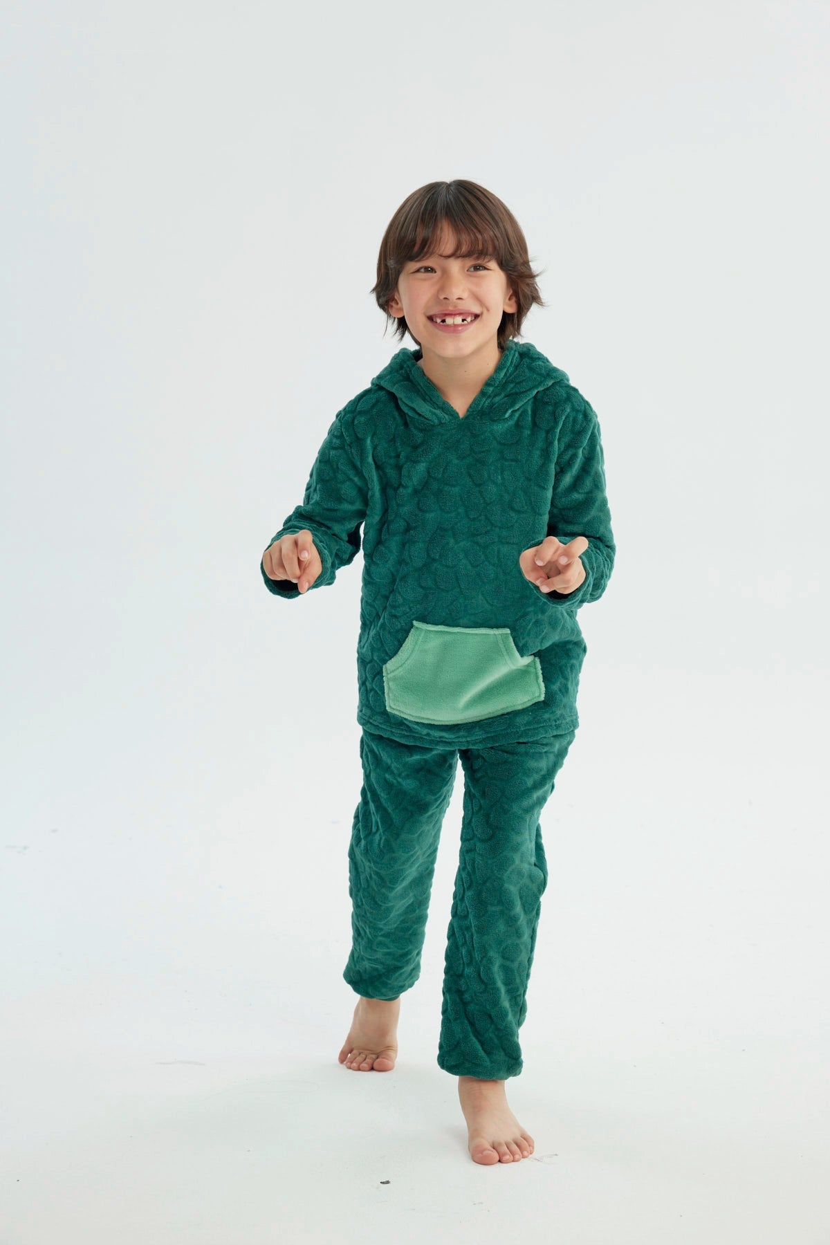 Pijama Niño Polera Y Pantalón Verde