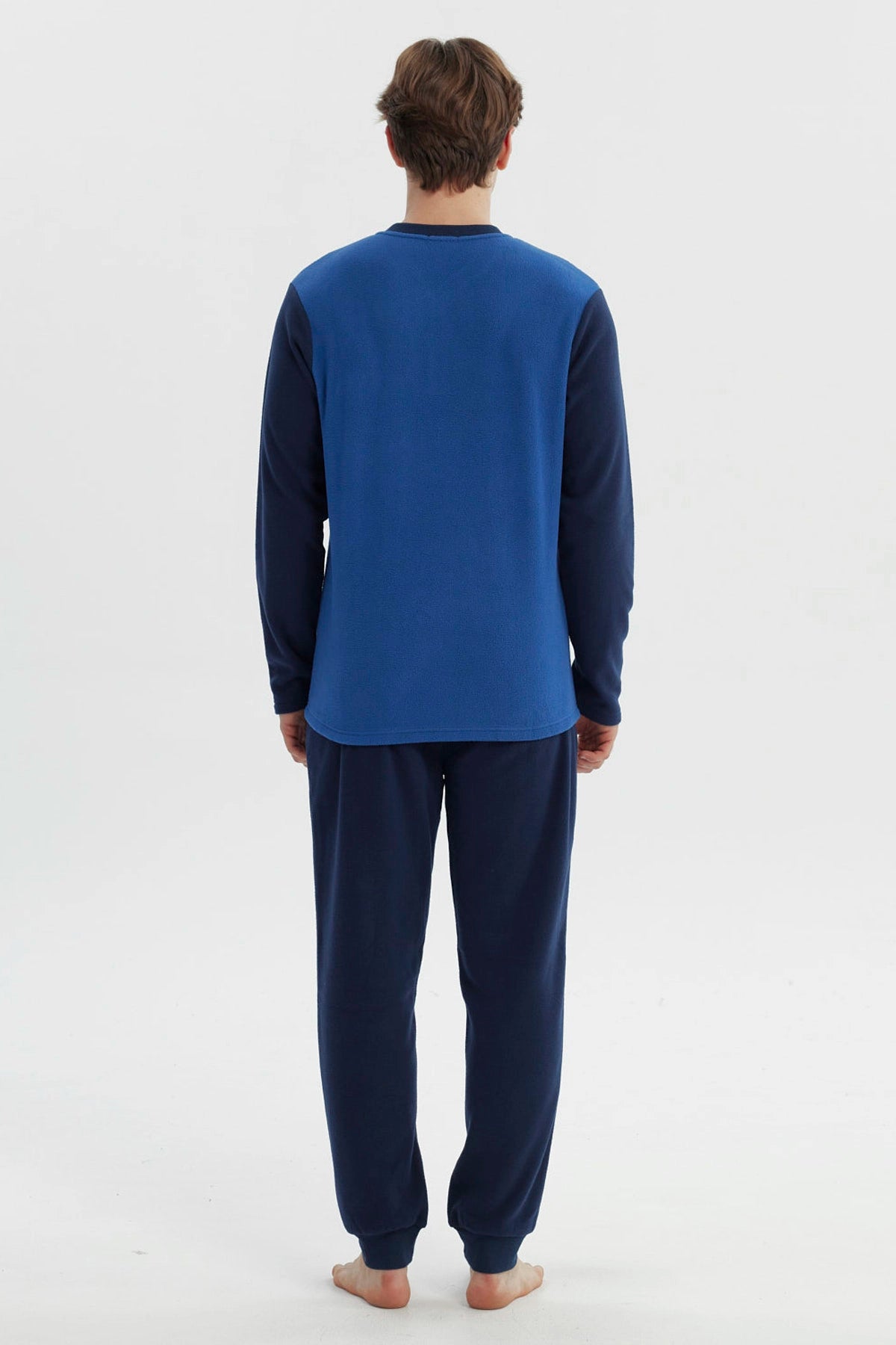 Pijama Hombre Pijama Polera Y Pantalón Azul