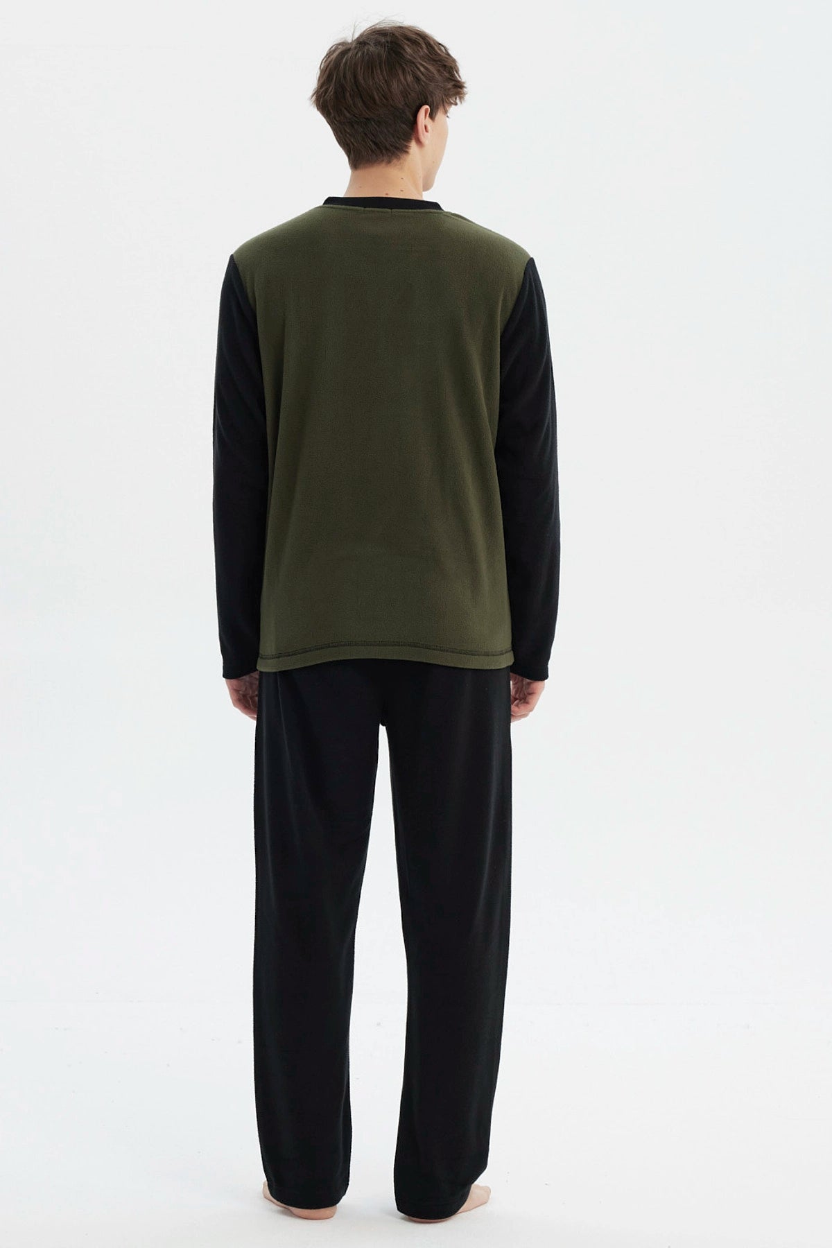Pijama Hombre Pijama Polera Y Pantalón Negro