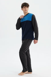 Pijama Hombre Pijama Polera Y Pantalón Marengo