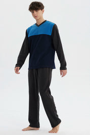 Pijama Hombre Pijama Polera Y Pantalón Marengo