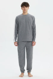 Pijama Hombre Pijama Gris Melange