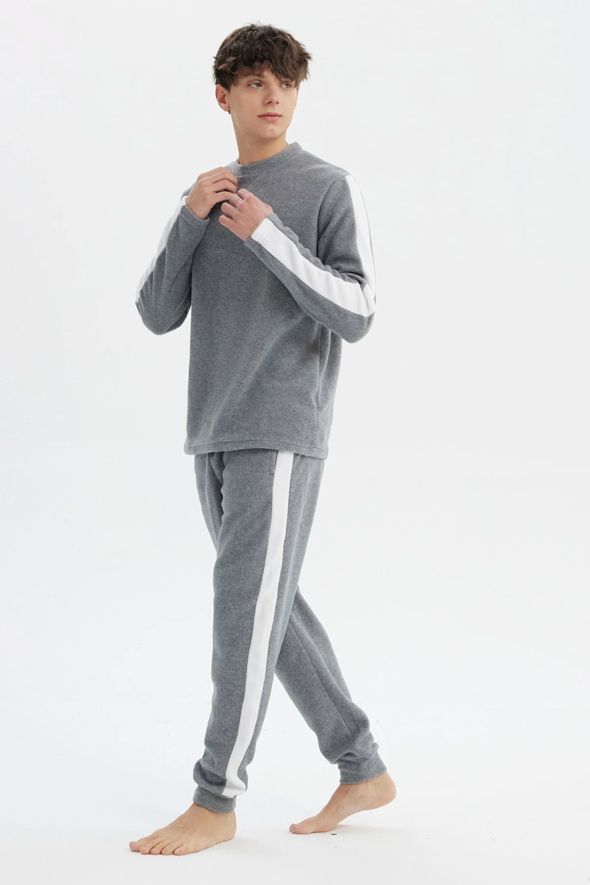 Pijama Hombre Pijama Gris Melange