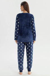 Pijama Mujer Pijama Polera Y Pantalón Azul