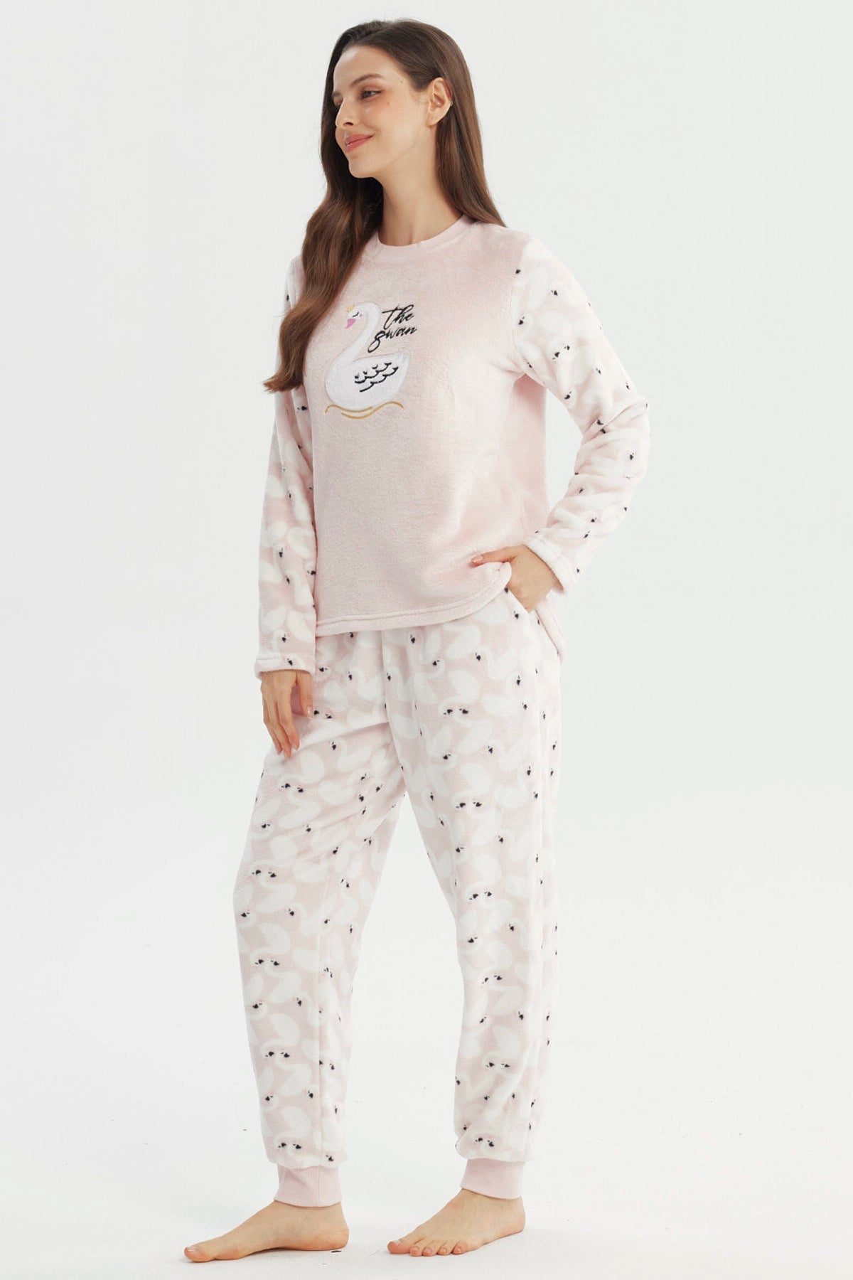 Pijama Mujer Pijama Polera Y Pantalón Rosado
