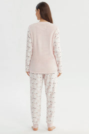 Pijama Mujer Pijama Polera Y Pantalón Rosado