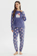 Pijama Mujer Pijama Polera Y Pantalón Lila