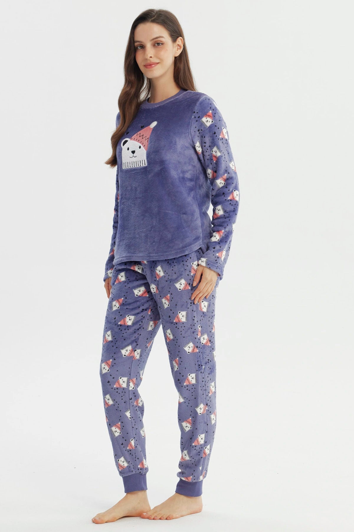 Pijama Mujer Pijama Polera Y Pantalón Lila