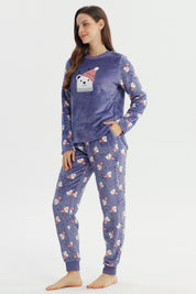 Pijama Mujer Pijama Polera Y Pantalón Lila