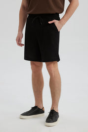 Bermuda Hombre Calce Recto Negro