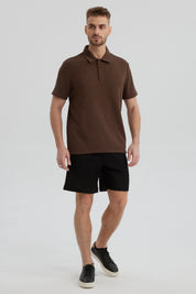 Bermuda Hombre Calce Recto Negro