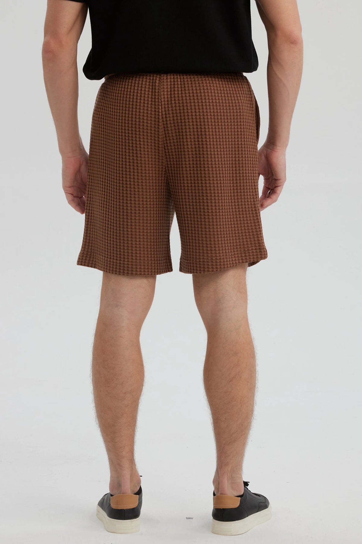Bermuda Hombre Calce Recto Café