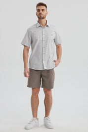 Bermuda Hombre Calce Recto Gris