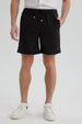 Short de Baño Hombre Liso Negro
