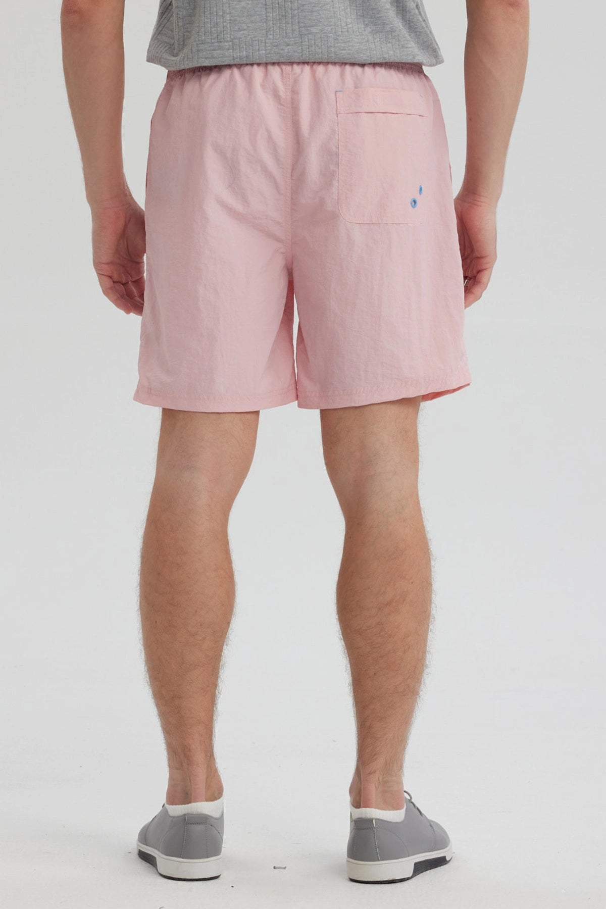 Short de Baño Hombre Liso Rosado