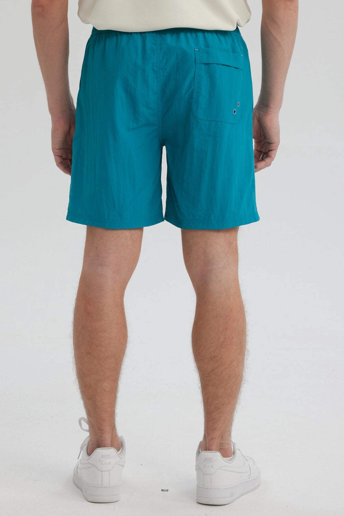 Short de Baño Hombre Liso Turquesa