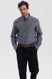 Camisa Hombre Oxford Azul