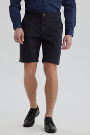Bermuda Hombre Chino Básico Azul Marino