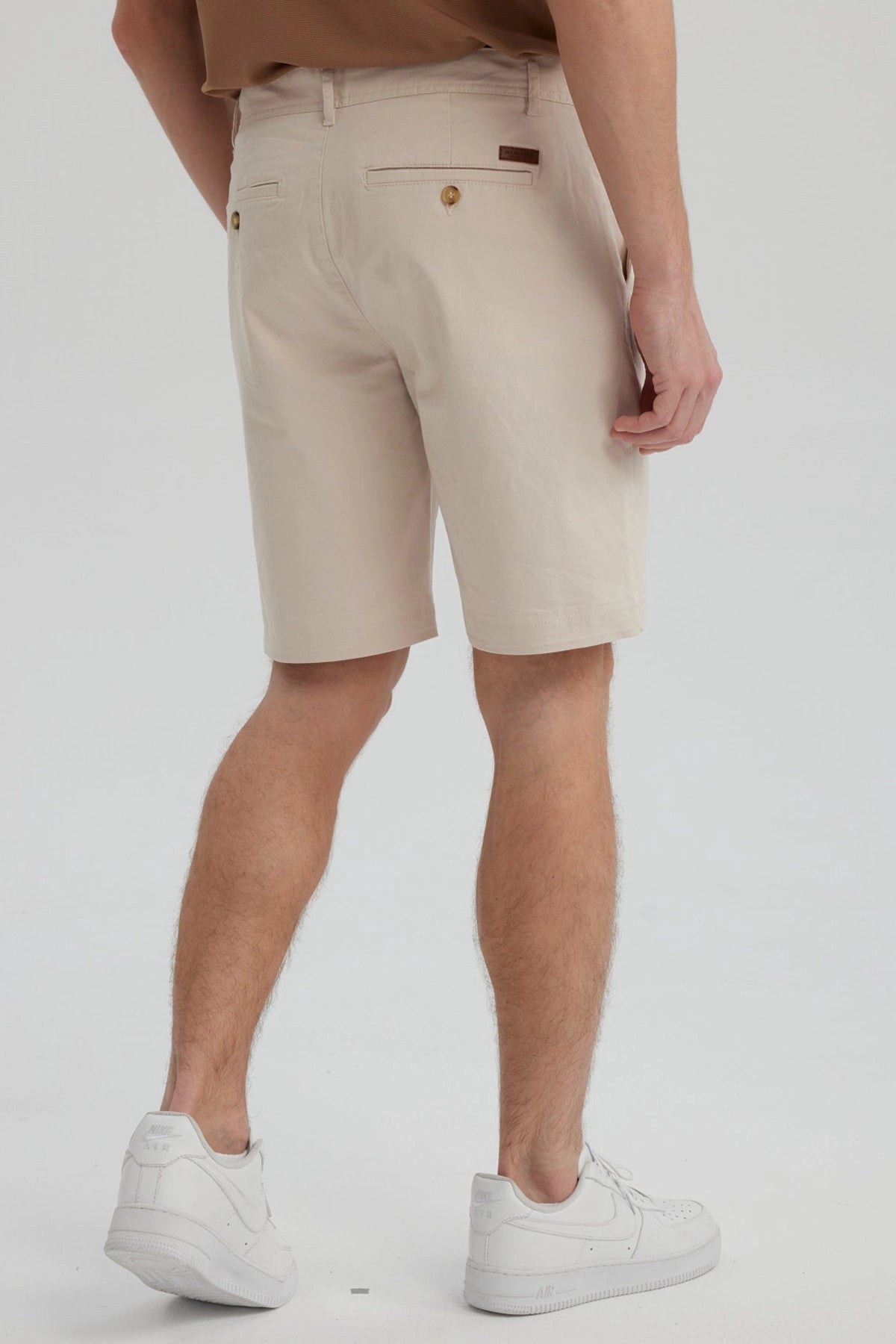 Bermuda Hombre Chino Básico Beige