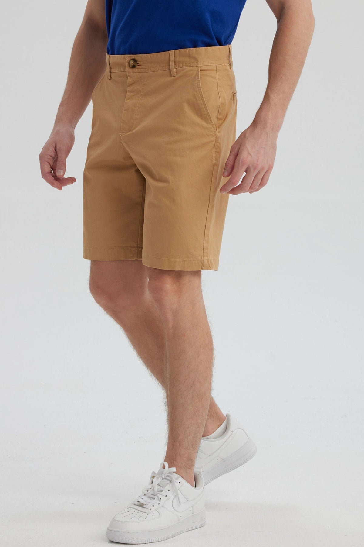 Bermuda Hombre Chino Básico Camel