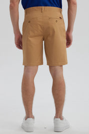 Bermuda Hombre Chino Básico Camel