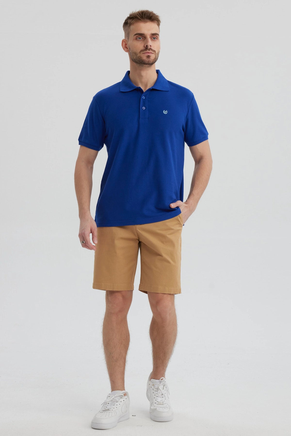 Bermuda Hombre Chino Básico Camel