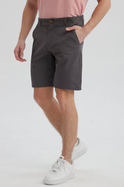 Bermuda Hombre Chino Básico Gris