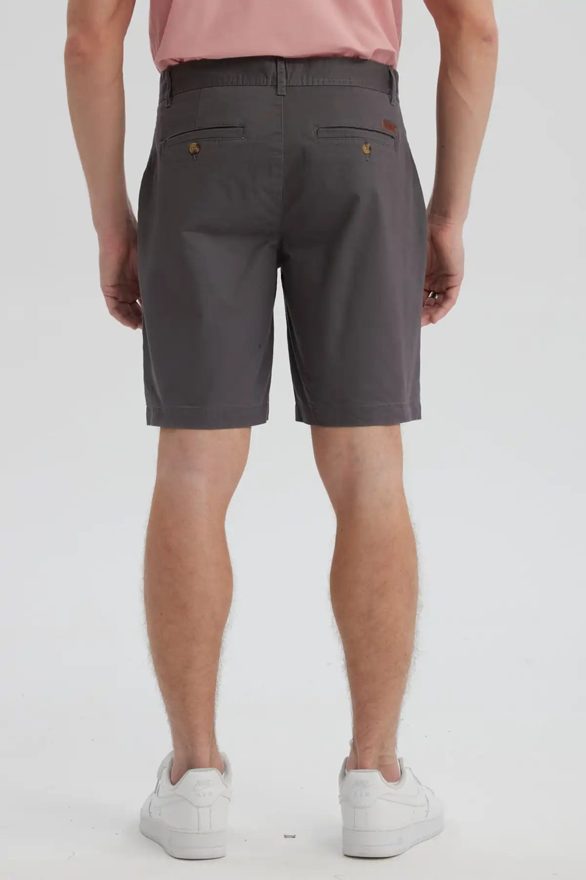 Bermuda Hombre Chino Básico Gris